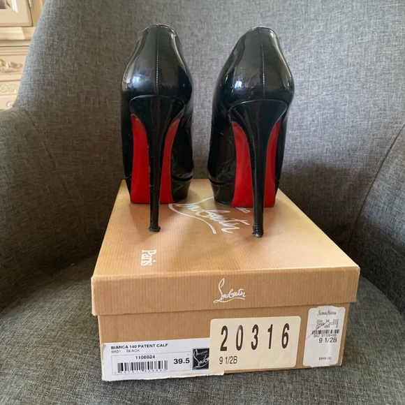 Louboutin Bianca Patent Leather Heels - Picture 3 of 14
